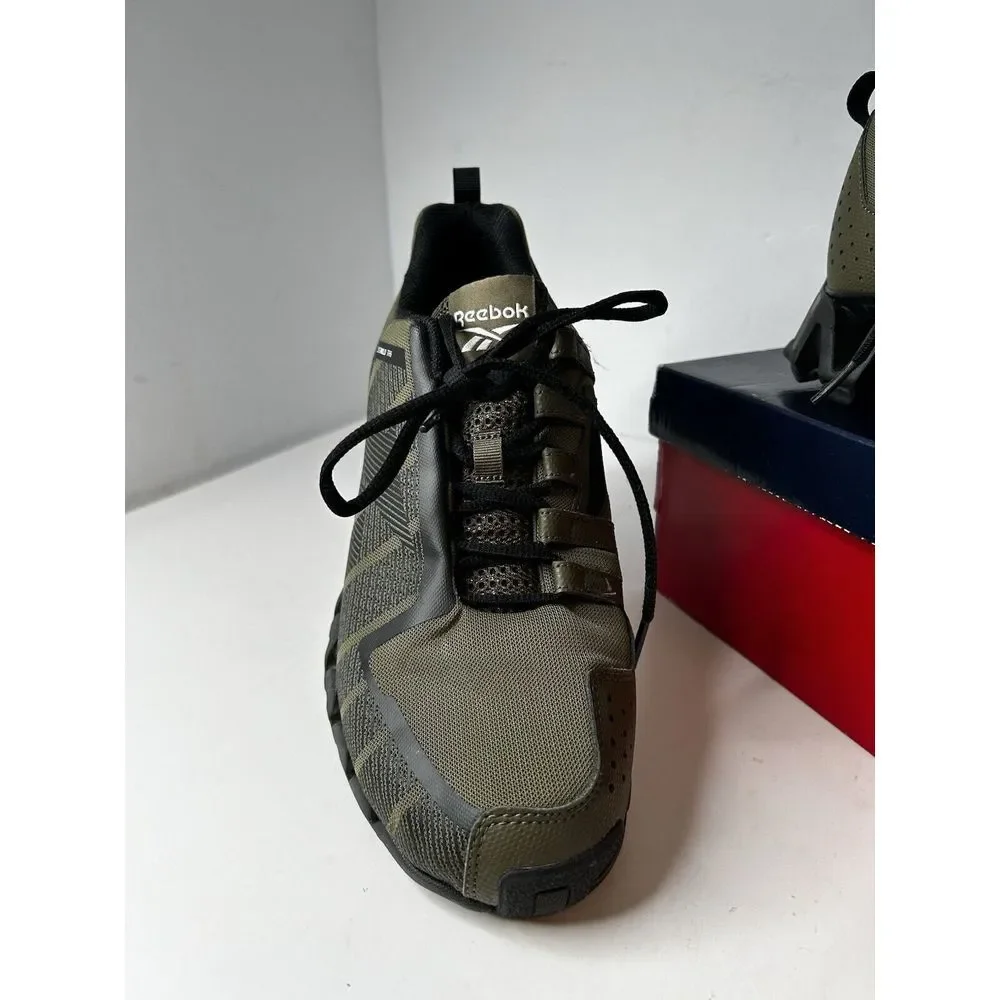 Reebok ZigWild Tr 6 Trail Green & Black Running Sneaker Shoe Men Ortholite Sz 10